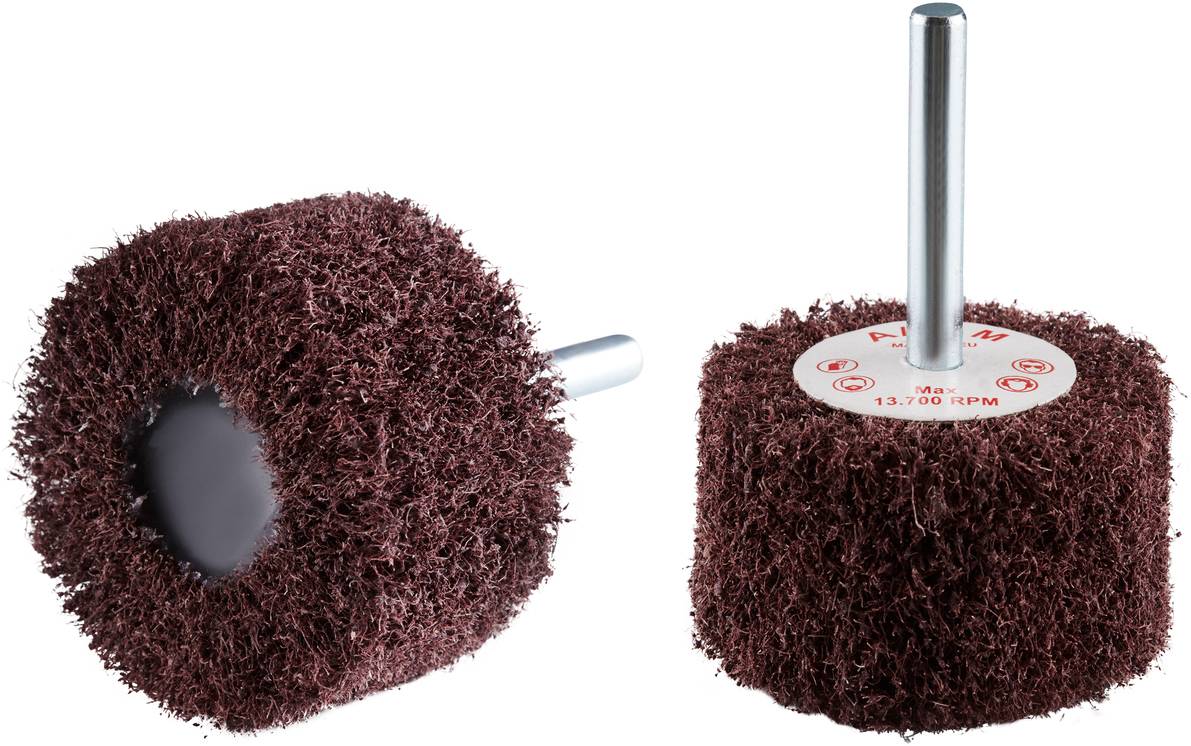 Rhodius 305342 VS, 10 Stück Vliesfächerschleifer 50 x 30 x 6,0 mm, medium, TOPline, für Edelstahl, Stahl, NE-Metalle 10St.