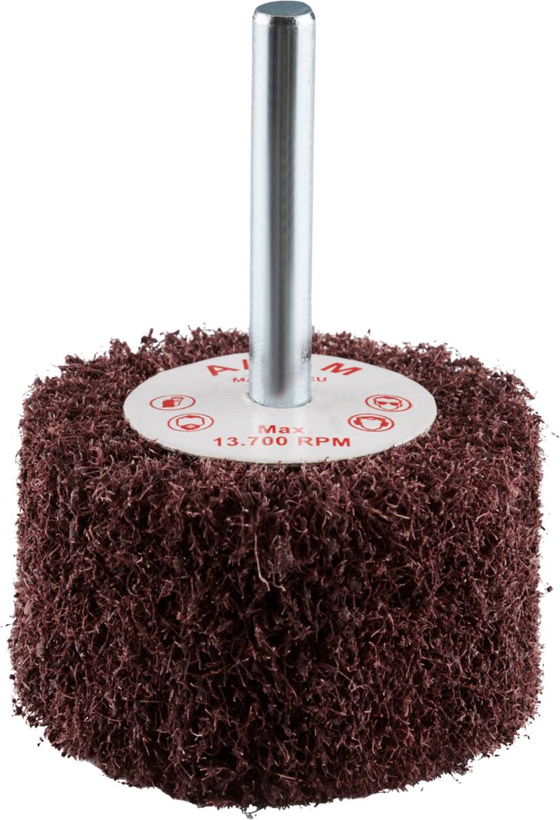 Rhodius 305342 VS, 10 Stück Vliesfächerschleifer 50 x 30 x 6,0 mm, medium, TOPline, für Edelstahl, Stahl, NE-Metalle 10St.