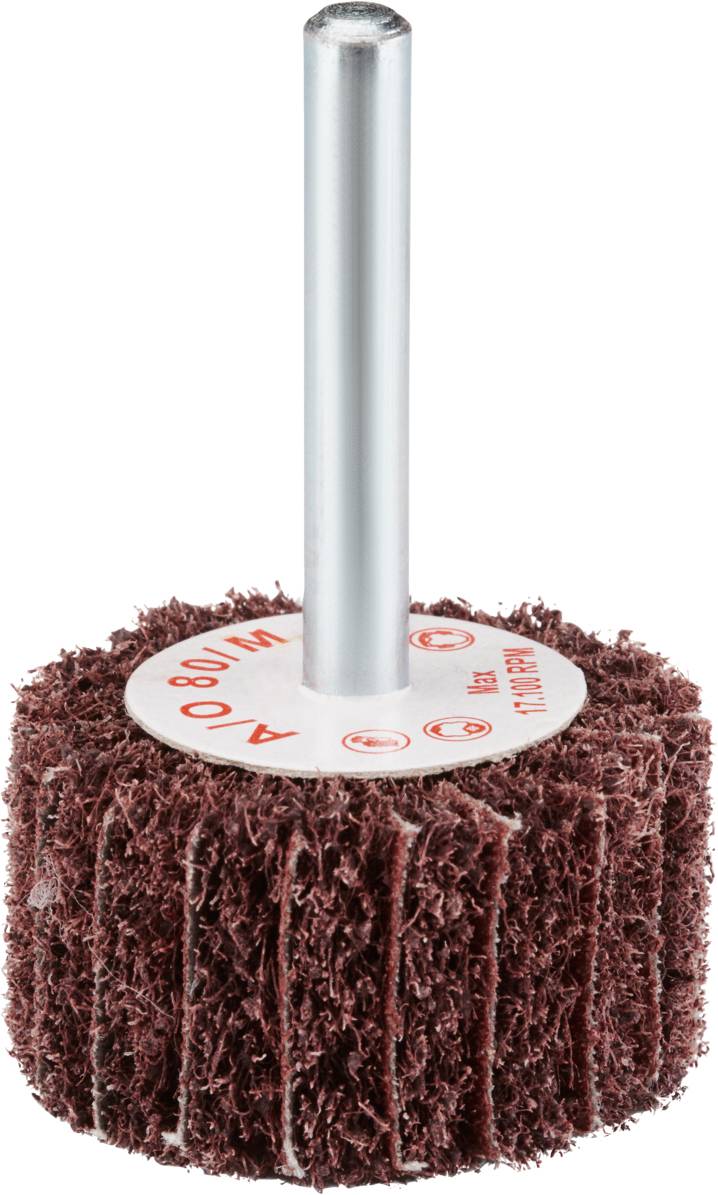 Rhodius 305314 VSK, 10 Stück Vliesfächerschleifer 40 x 20 x 6,0 mm, A80, medium, TOPline, für Edelstahl, Stahl, NE-Metalle 10St.