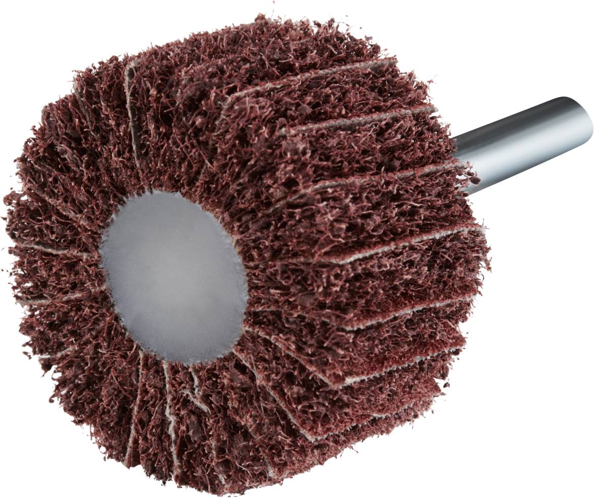 Rhodius 305314 VSK, 10 Stück Vliesfächerschleifer 40 x 20 x 6,0 mm, A80, medium, TOPline, für Edelstahl, Stahl, NE-Metalle 10St.