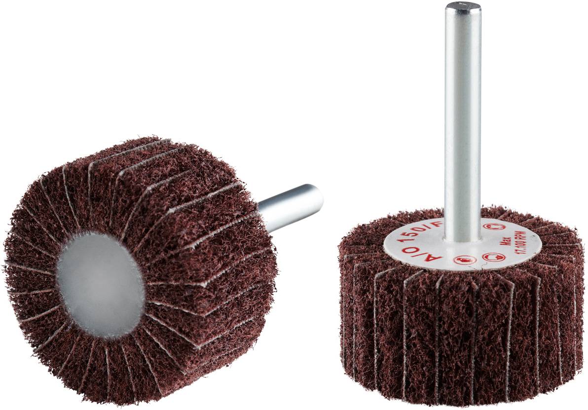 Rhodius 305315 VSK, 10 Stück Vliesfächerschleifer 40 x 20 x 6,0 mm, A150, fine, TOPline, für Edelstahl, Stahl, NE-Metalle 10St.