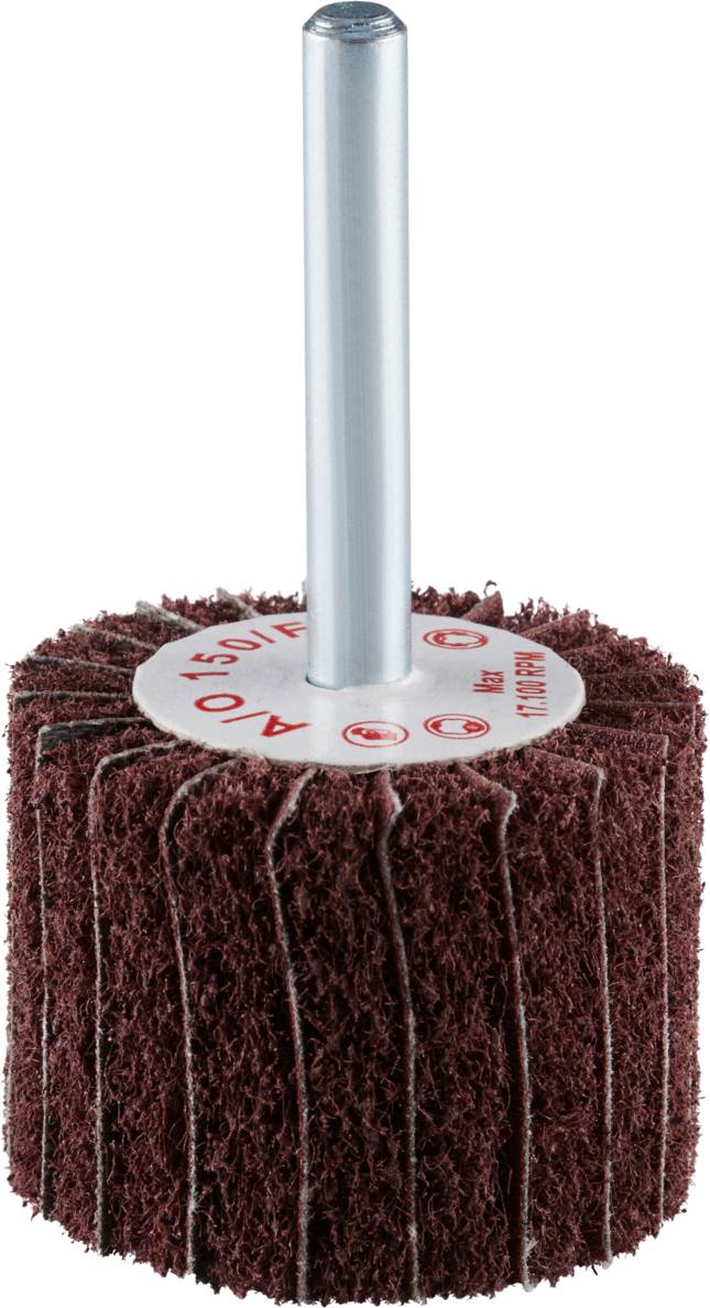 Rhodius 305319 VSK, 10 Stück Vliesfächerschleifer 40 x 30 x 6,0 mm, A150, fine, TOPline, für Edelstahl, Stahl, NE-Metalle 10St.