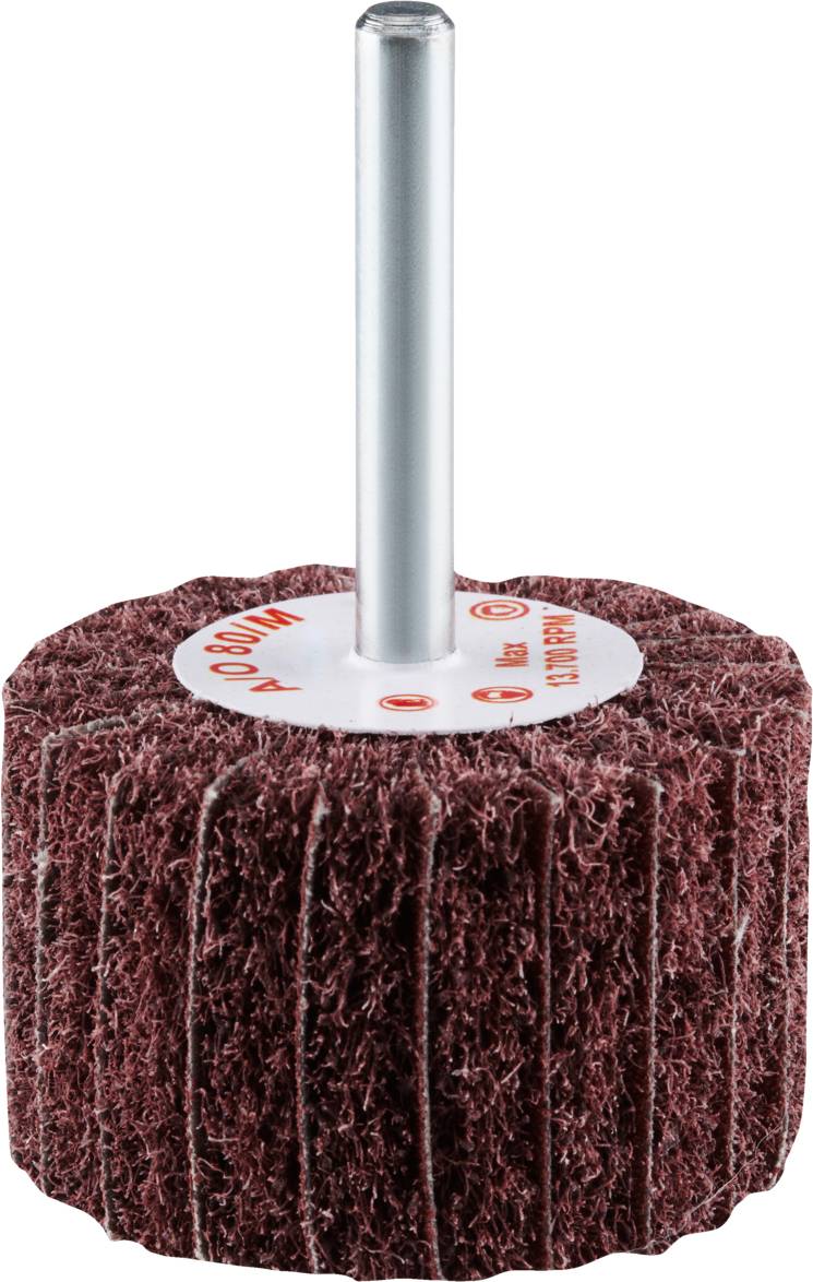 Rhodius 305651 VSK, 10 Stück Vliesfächerschleifer 50 x 30 x 6,0 mm, A80, medium, TOPline, für Edelstahl, Stahl, NE-Metalle 10St.