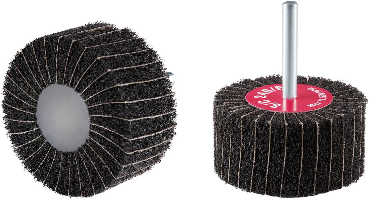 Rhodius 305324 VSK, 10 Stück Vliesfächerschleifer 60 x 30 x 6,0 mm, A240, very fine, TOPline, für Edelstahl, Stahl, NE-Metalle 10