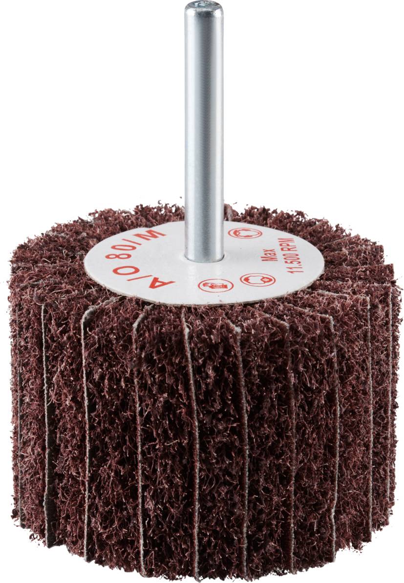 Rhodius 305326 VSK, 10 Stück Vliesfächerschleifer 60 x 40 x 6,0 mm, A80, medium, TOPline, für Edelstahl, Stahl, NE-Metalle 10St.