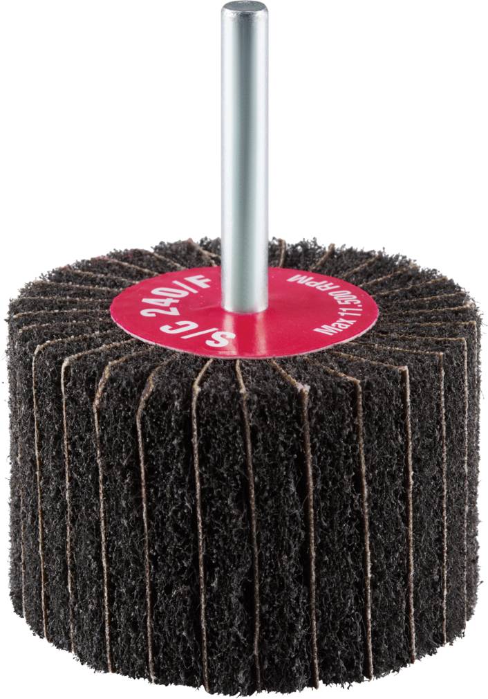 Rhodius 305328 VSK, 10 Stück Vliesfächerschleifer 60 x 40 x 6,0 mm, A240, very fine, TOPline, für Edelstahl, Stahl, NE-Metalle 10