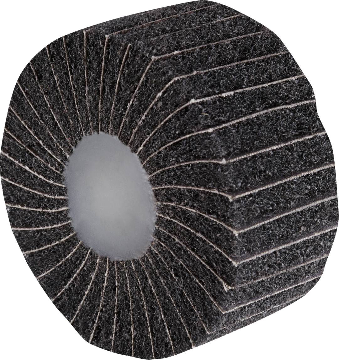 Rhodius 305332 VSK, 10 Stück Vliesfächerschleifer 80 x 40 x 6,0 mm, A240, very fine, TOPline, für Edelstahl, Stahl, NE-Metalle 10