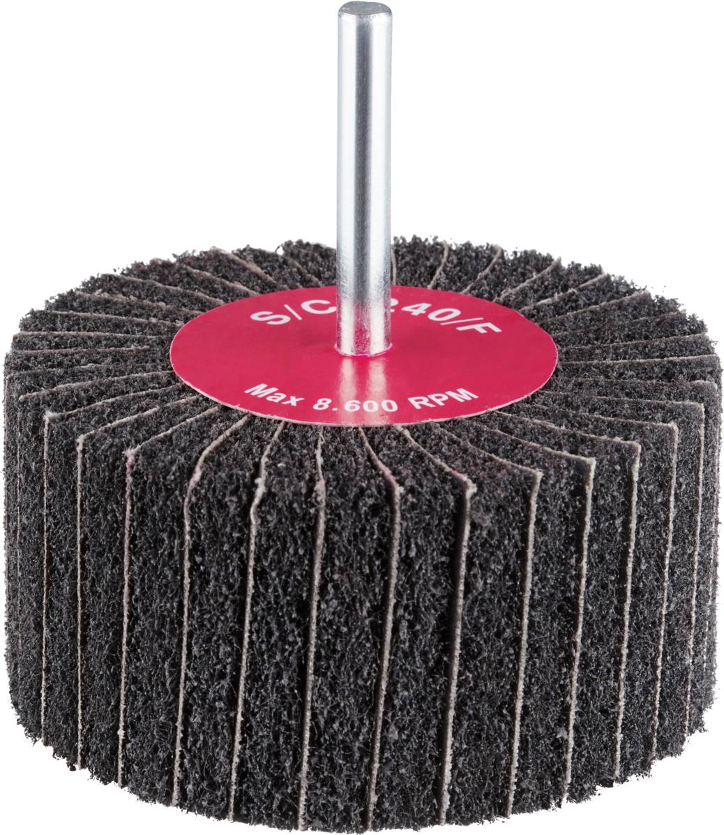 Rhodius 305332 VSK, 10 Stück Vliesfächerschleifer 80 x 40 x 6,0 mm, A240, very fine, TOPline, für Edelstahl, Stahl, NE-Metalle 10