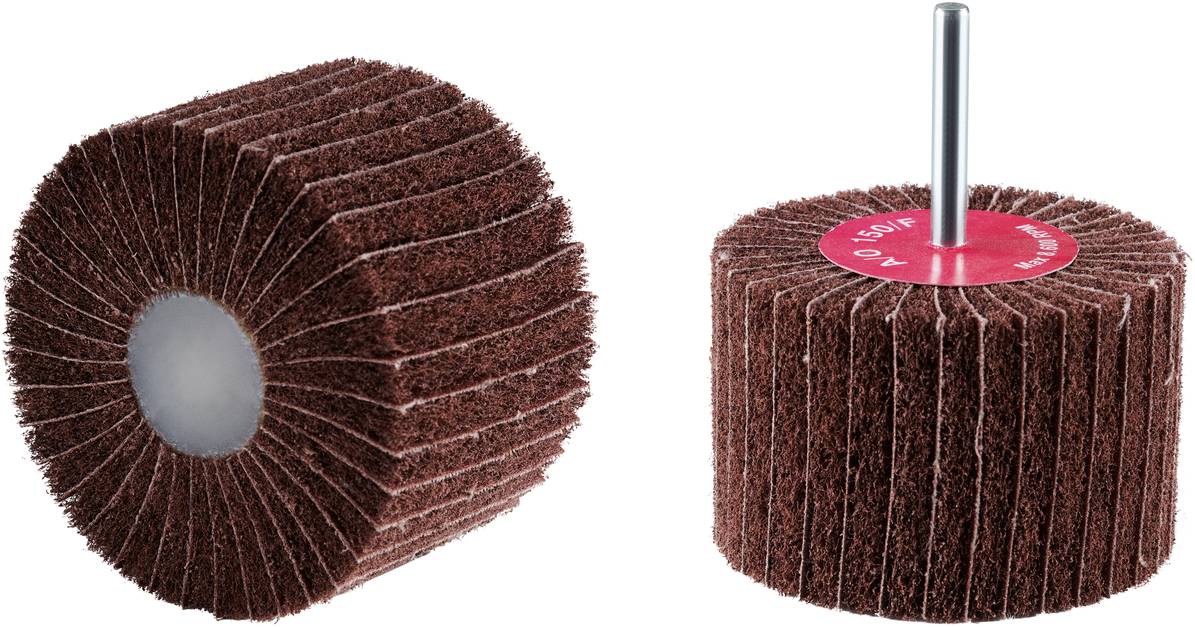 Rhodius 305335 VSK, 10 Stück Vliesfächerschleifer 80 x 50 x 6,0 mm, A150, fine, TOPline, für Edelstahl, Stahl, NE-Metalle 10St.