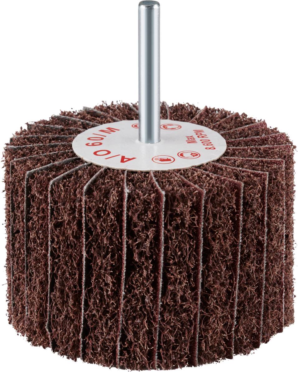 Rhodius 305336 VSK, 10 Stück Vliesfächerschleifer 80 x 50 x 6,0 mm, A240, very fine, TOPline, für Edelstahl, Stahl, NE-Metalle 10