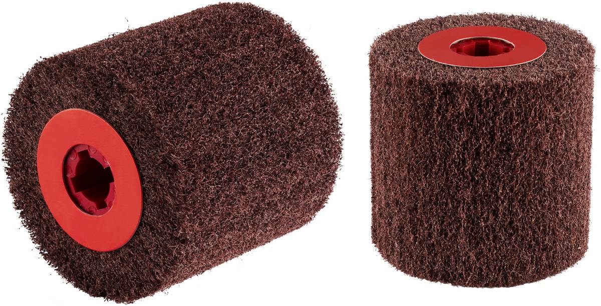 Rhodius 305358 VW, Vlieswalzen 100 x 100 x 19,00 mm, medium, TOPline, für Edelstahl, Stahl, NE-Metalle 1St.