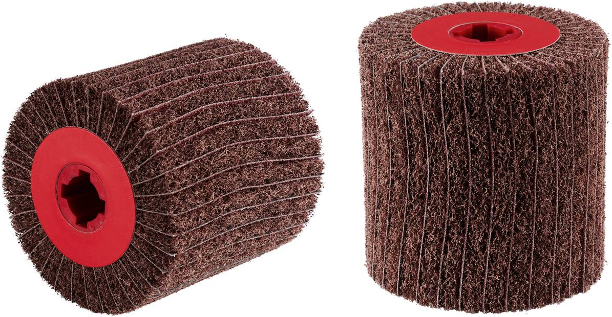 Rhodius 305353 VWK, Vlieswalzen kombiniert 100 x 100 x 19,00 mm, A60, coarse, TOPline, für Edelstahl, Stahl, NE-Metalle 1St.