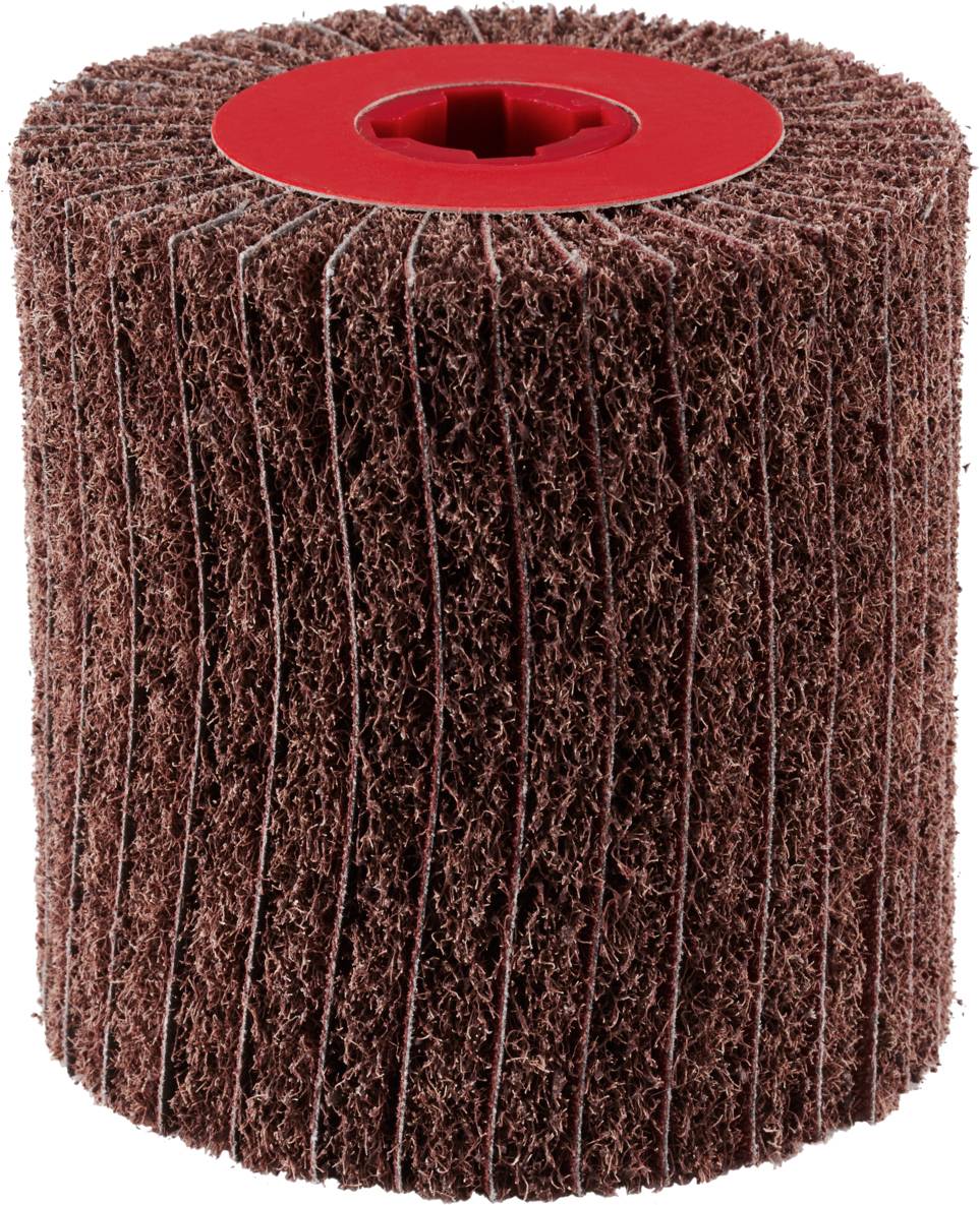 Rhodius 305353 VWK, Vlieswalzen kombiniert 100 x 100 x 19,00 mm, A60, coarse, TOPline, für Edelstahl, Stahl, NE-Metalle 1St.