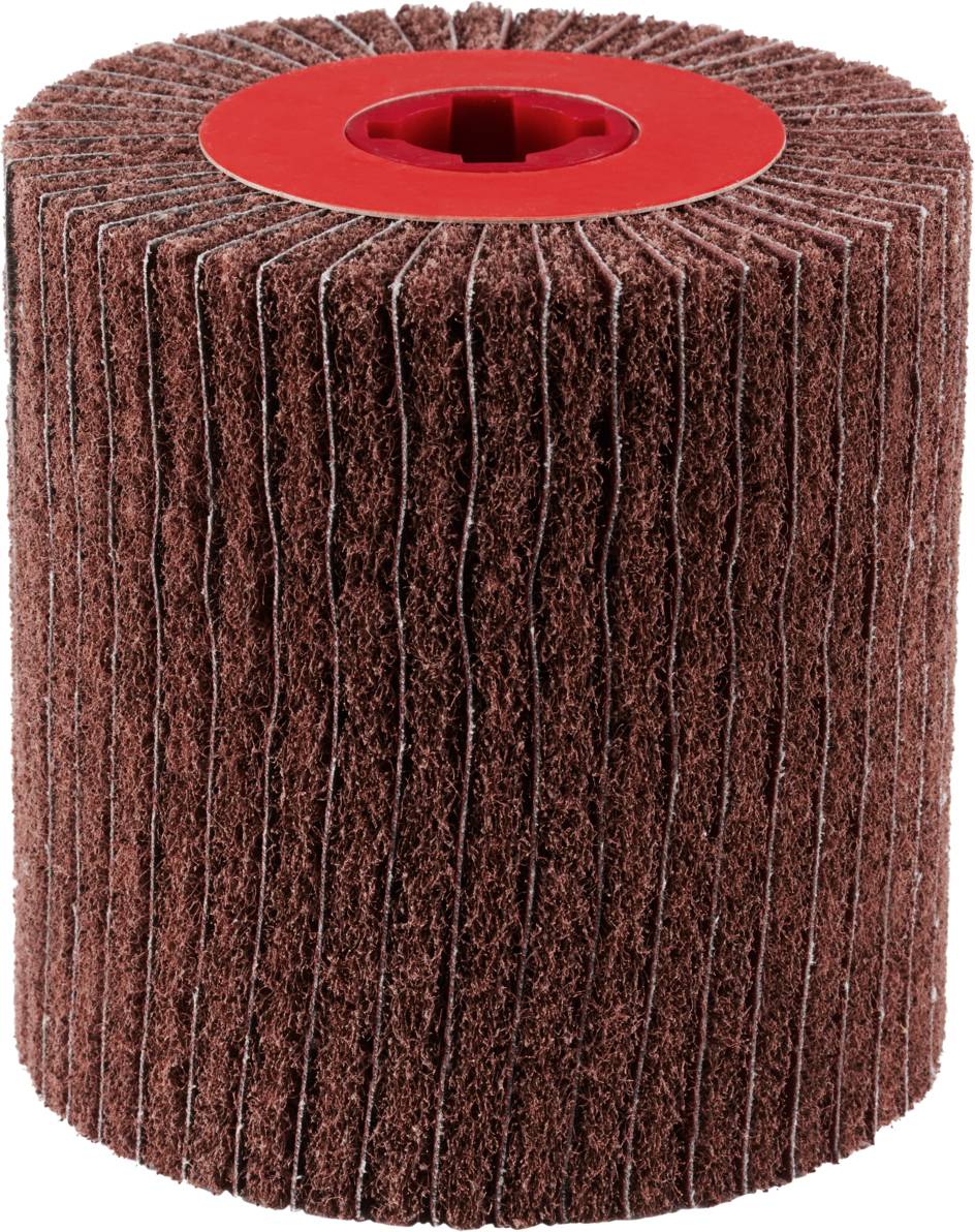 Rhodius 305355 VWK, Vlieswalzen kombiniert 100 x 100 x 19,00 mm, A150, fine, TOPline, für Edelstahl, Stahl, NE-Metalle 1St.