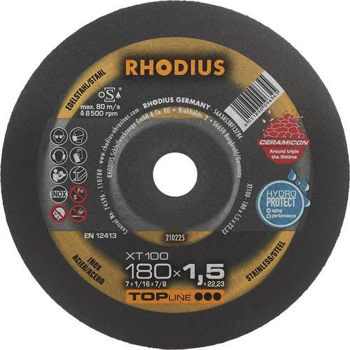 Rhodius XT100 210225 Trennscheibe 25 St. Edelstahl, Stahl