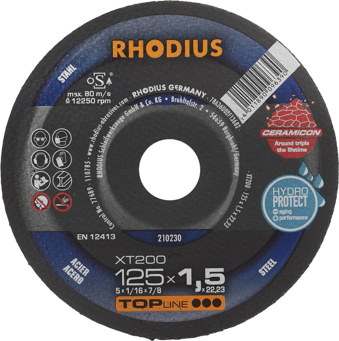 Rhodius XT200 210230 Trennscheibe 25 St. Stahl