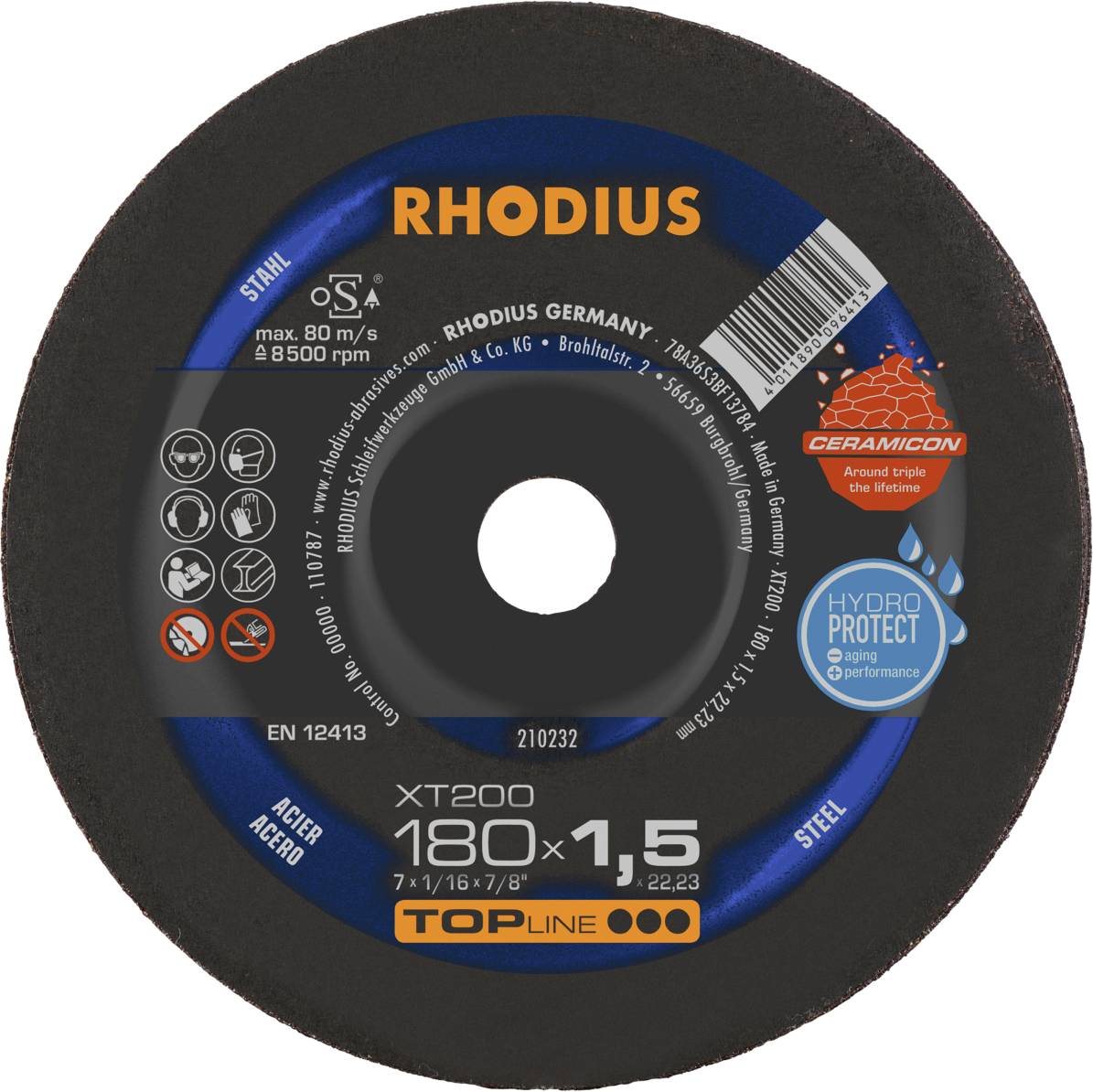 Rhodius XT200 210232 Trennscheibe 25 St. Stahl