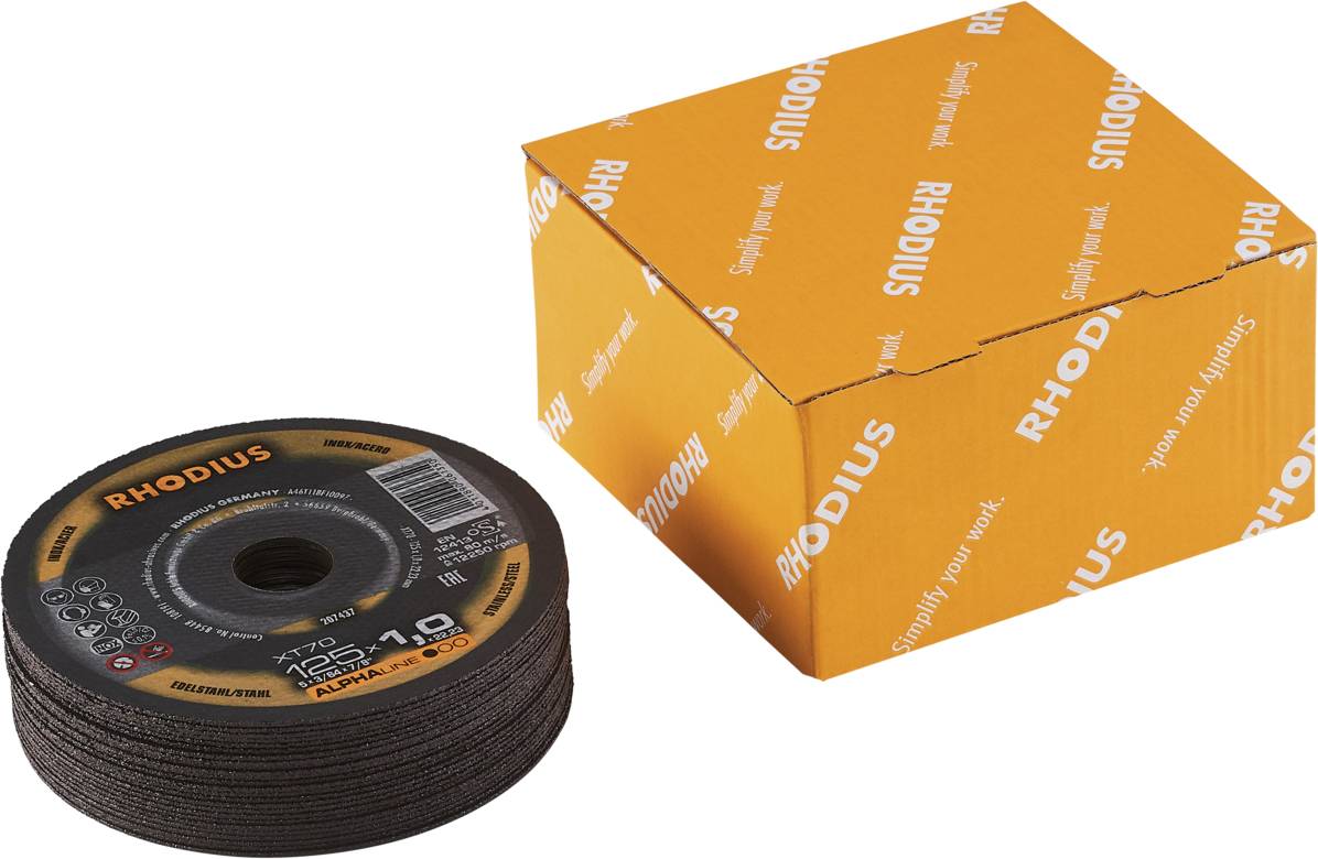 Rhodius XT70 PACK 211078 Trennscheibe 25 St. Edelstahl, Stahl