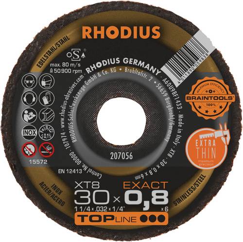 Rhodius XT8 EXACT MINI 207056 Trennscheibe 50 St. Edelstahl, Stahl