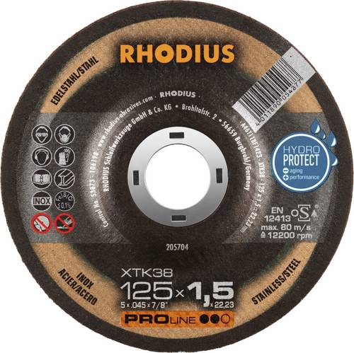 Rhodius XTK38 205704 Trennscheibe 50 St. Edelstahl, Stahl