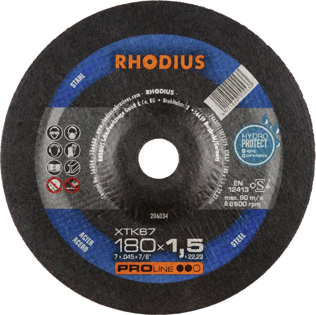Rhodius XTK67 206034 Trennscheibe 25 St. Stahl