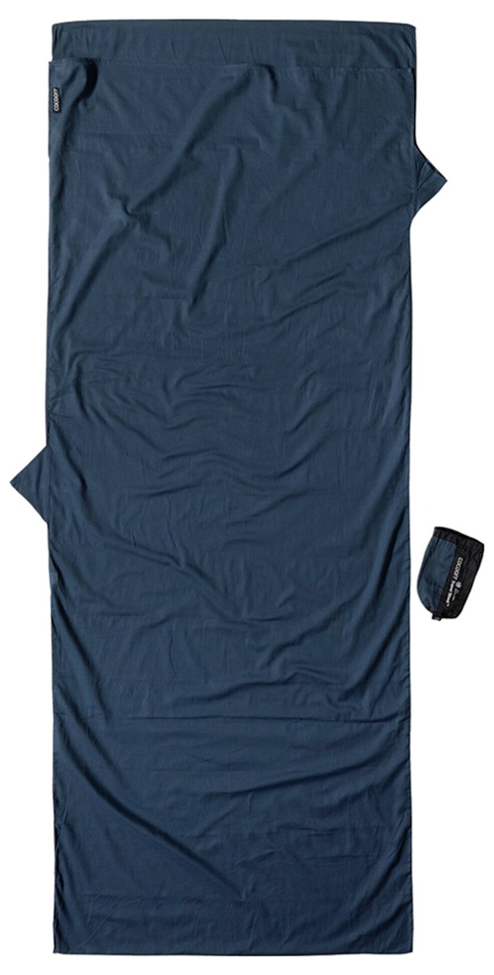 Cocoon TravelSheet Rechteckiger Schlafsack Baumwolle Blau