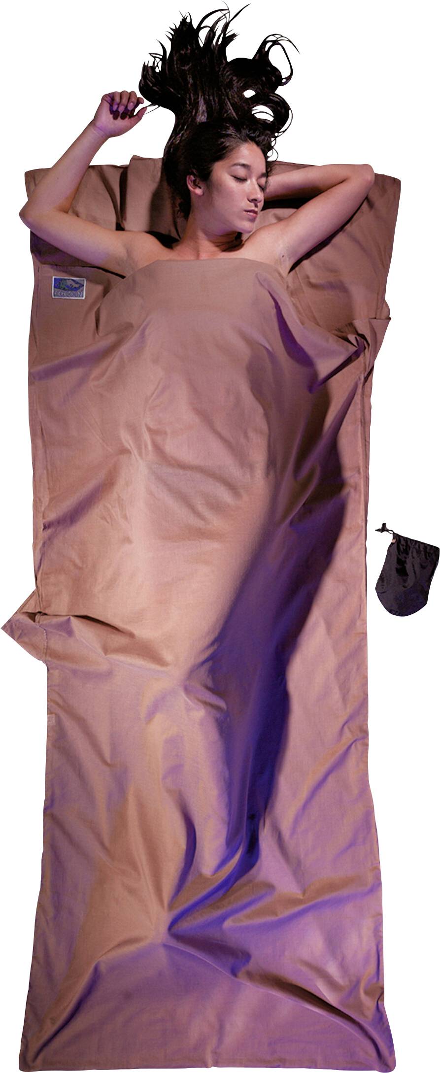 Cocoon TravelSheet Rechteckiger Schlafsack Baumwolle Khaki