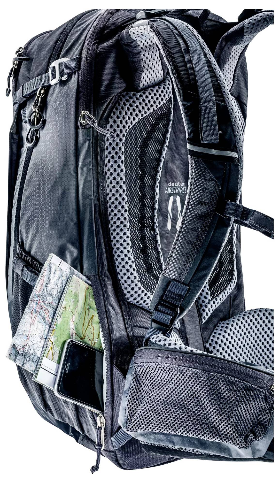 Deuter Trans Alpine Pro 28 Rucksack Rad-Rucksack Schwarz, Graphit Polyester, Ripstop