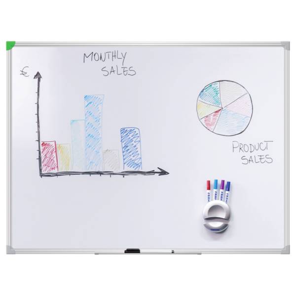 Franken Magnettafel SC914060 Whiteboard Uactline Steel 600x450