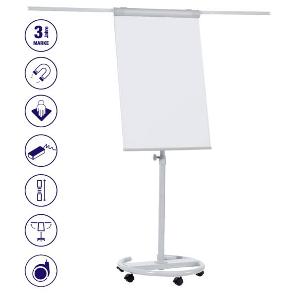 Franken Flipcharttafel Easel ECO Mobile Steel F2400/N