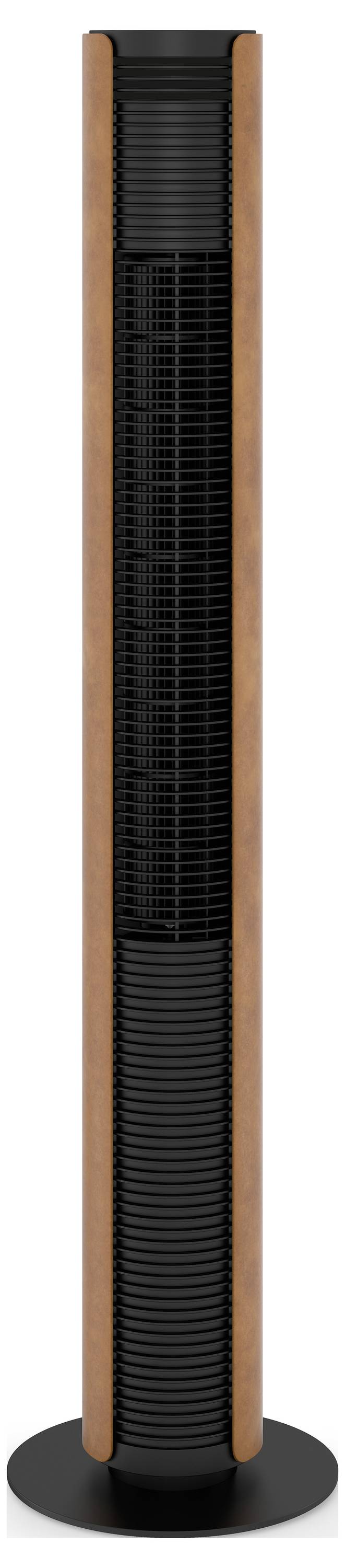 Stadler Form Peter Leatherette Turmventilator 60W (Ø x H) 24cm x 110cm Dimmbar, mit Fernbedienung, Timer, Schwenkbar