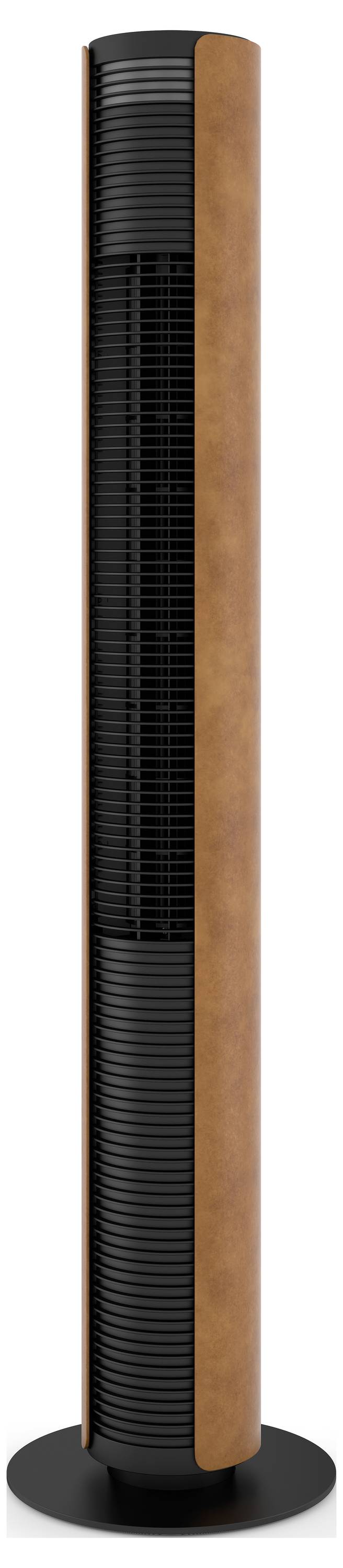 Stadler Form Peter Leatherette Turmventilator 60W (Ø x H) 24cm x 110cm Dimmbar, mit Fernbedienung, Timer, Schwenkbar