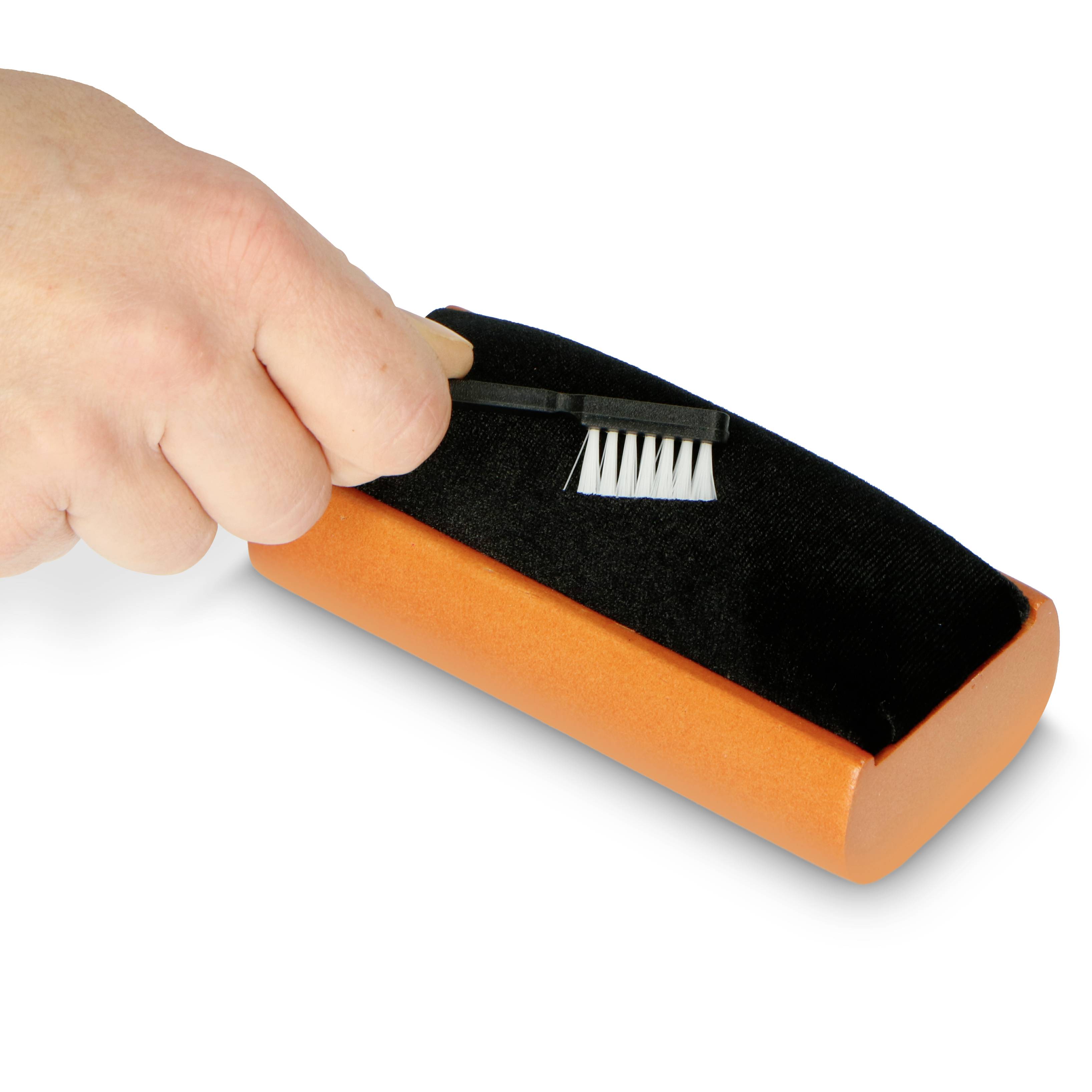 Lenco TTA-5IN1 - Reinigungsbürste aus Holz mit Samtpolsterung Nadelreiniger-Set