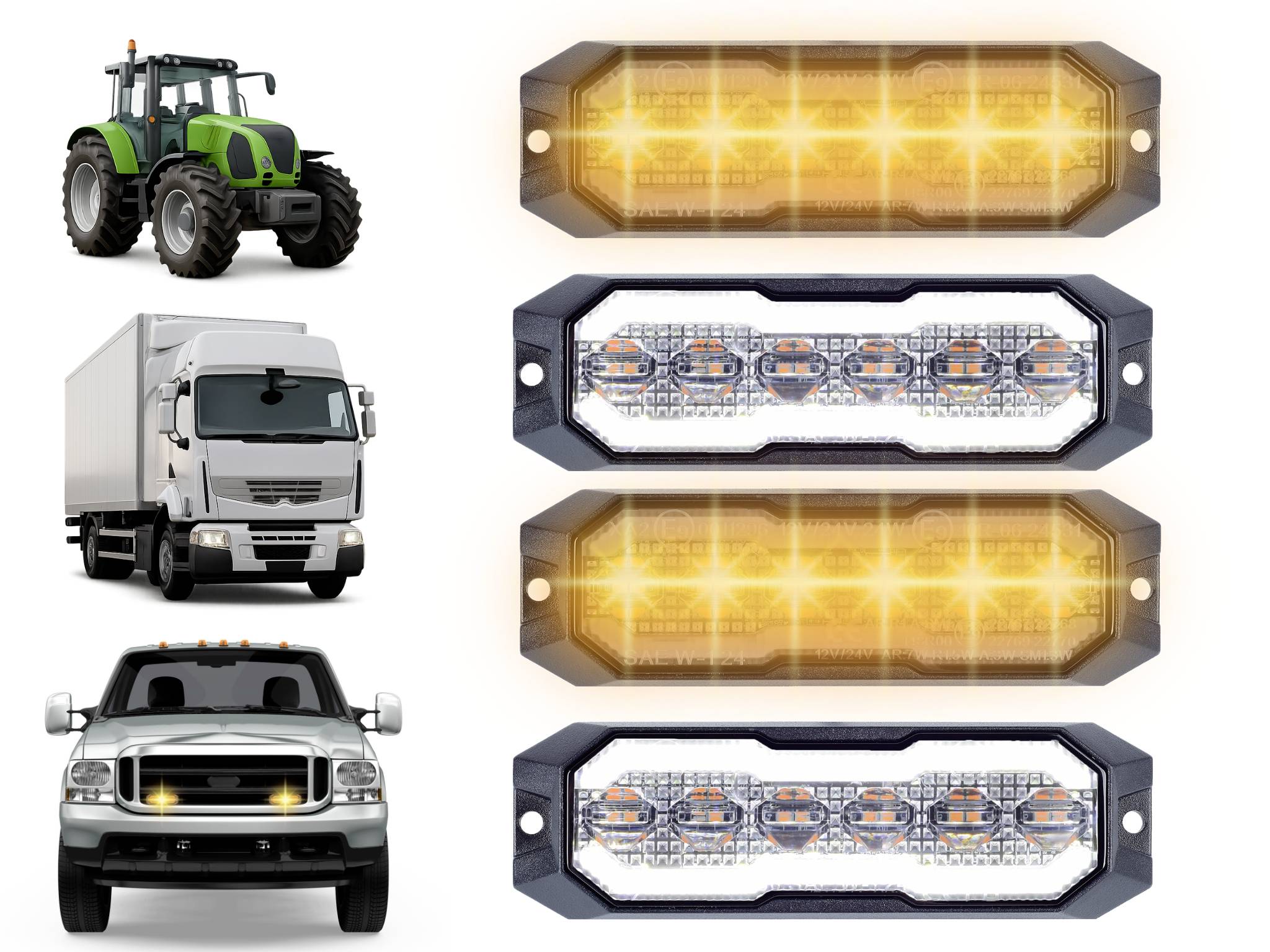 Berger & Schröter Positionslicht, Frontblitzer 12 V, 24V SM3070H-A Nahfeldausleuchtung (B x H) 4cm x 1.5cm