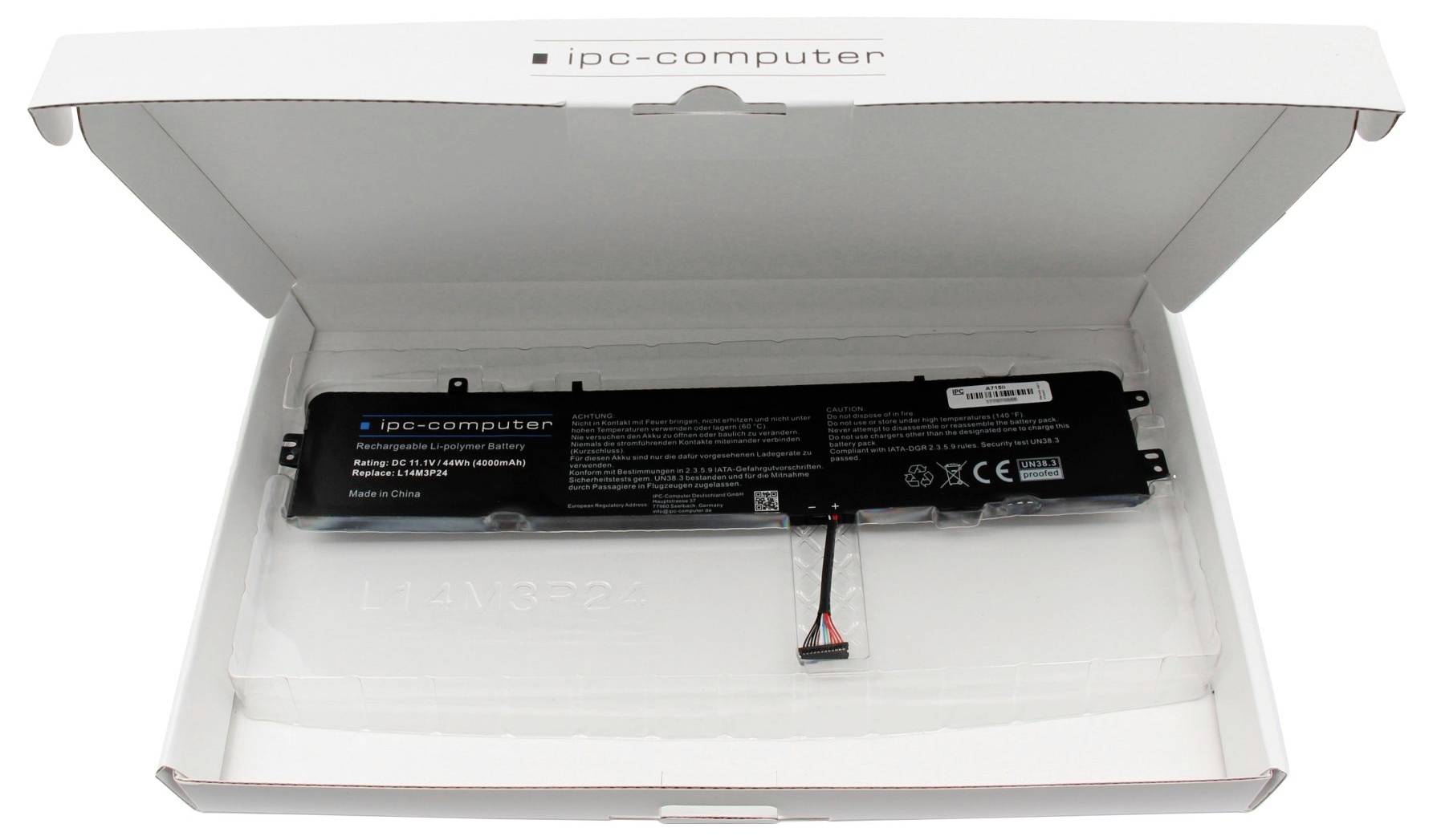 Ipc-computer Notebook-Akku Akku L14M3P24 REPLACE 11.10V 4000 mAh