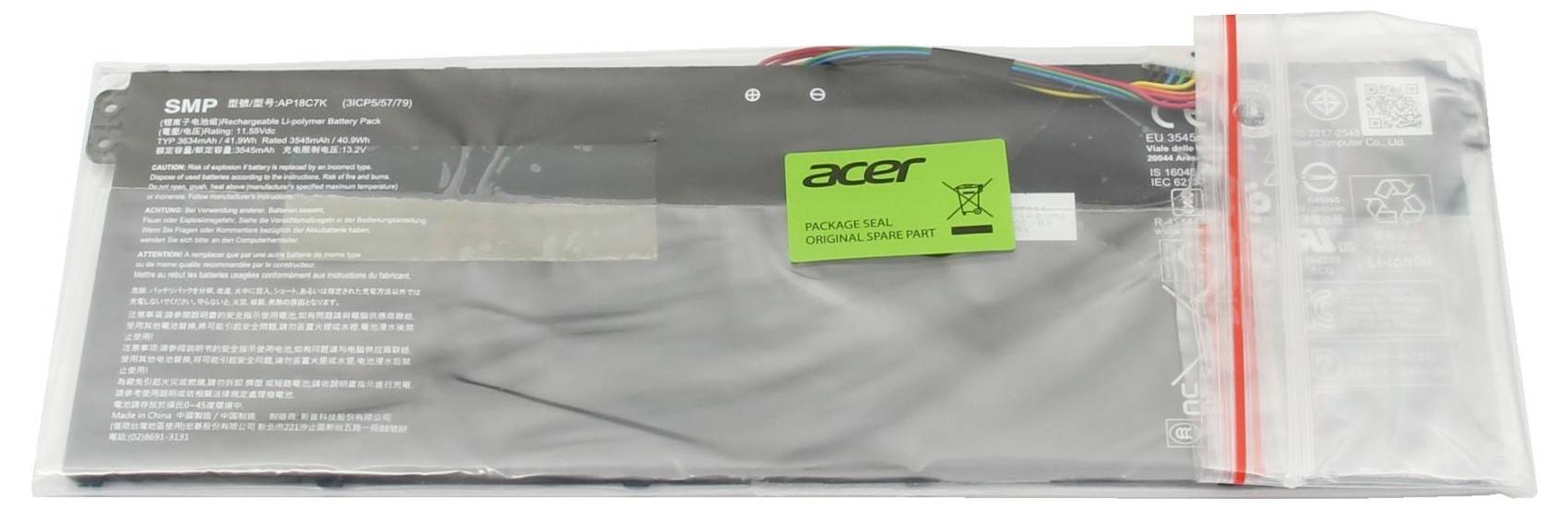 Acer Notebook-Akku Akku KT.00307.010 11.55V 3634 mAh