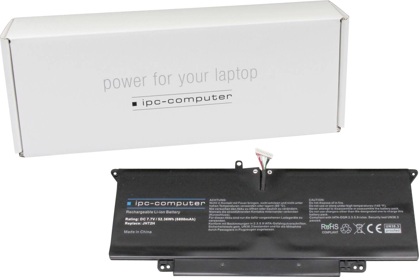 Ipc-computer Notebook-Akku Akku JHT2H REPLACE 7.70V 6800 mAh