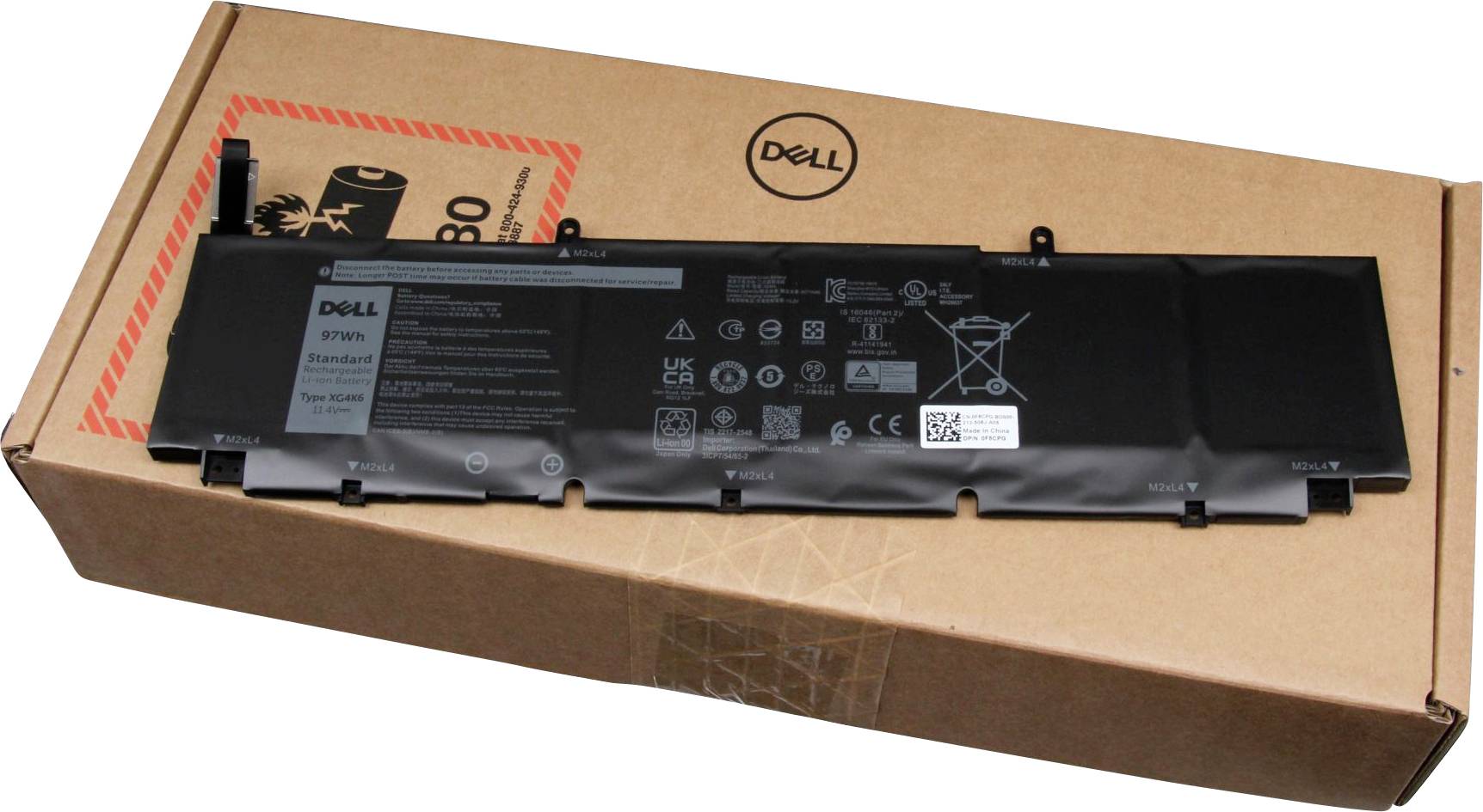 Dell Notebook-Akku Akku XG4K6 11.40V 8071 mAh