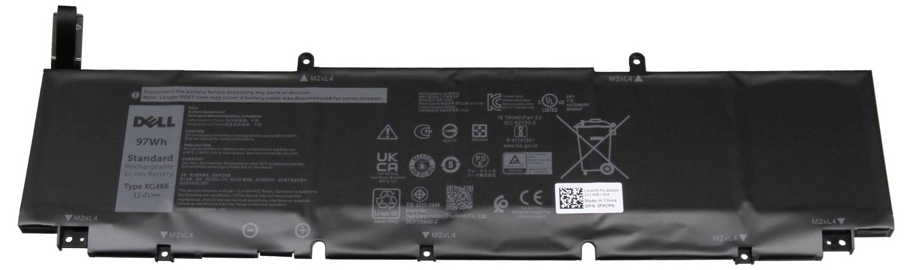 Dell Notebook-Akku Akku XG4K6 11.40V 8071 mAh