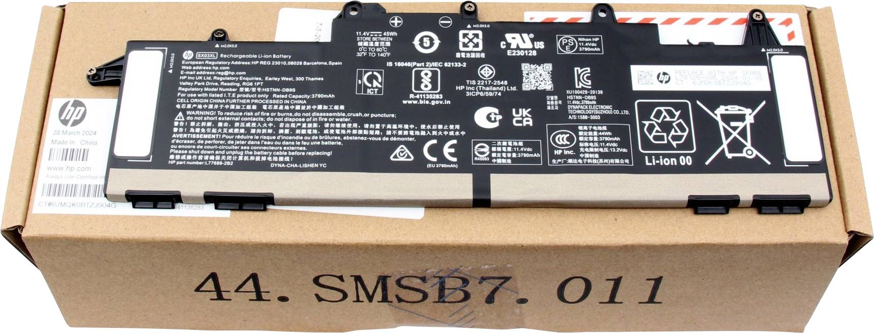 HP Notebook-Akku Akku L78125-006 11.40V 3790 mAh
