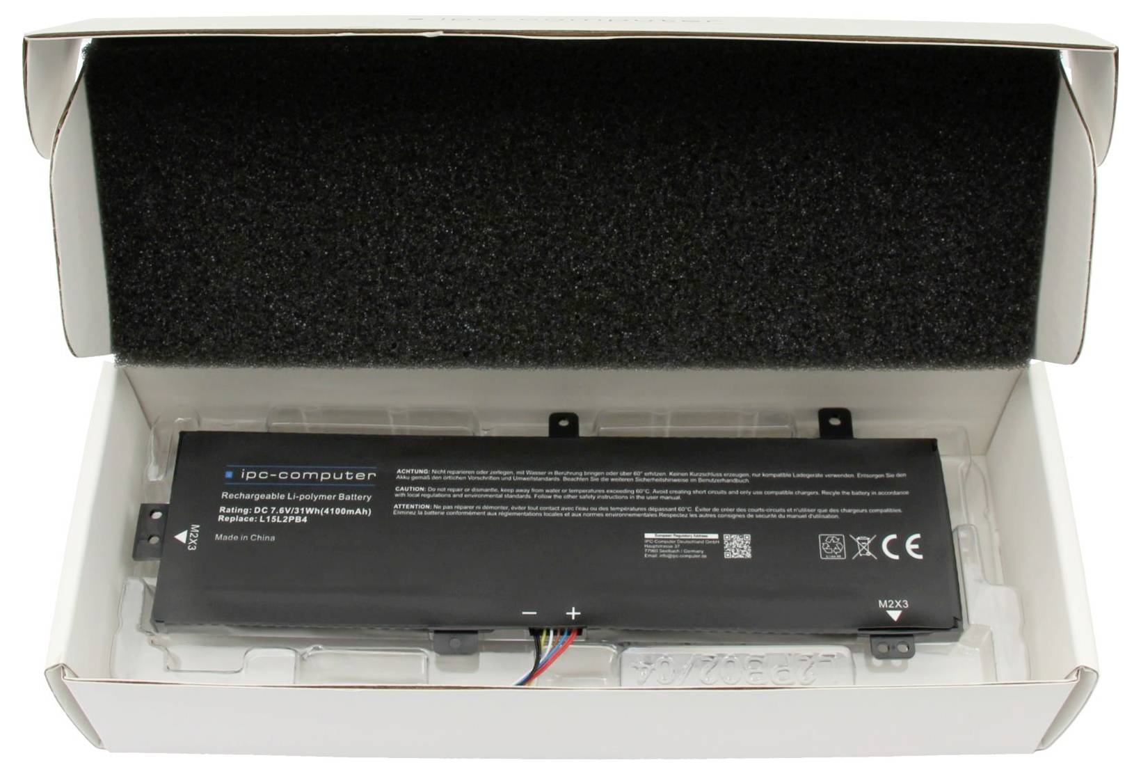 Ipc-computer Notebook-Akku Akku L15L2PB4 REPLACE 7.60V 4100 mAh