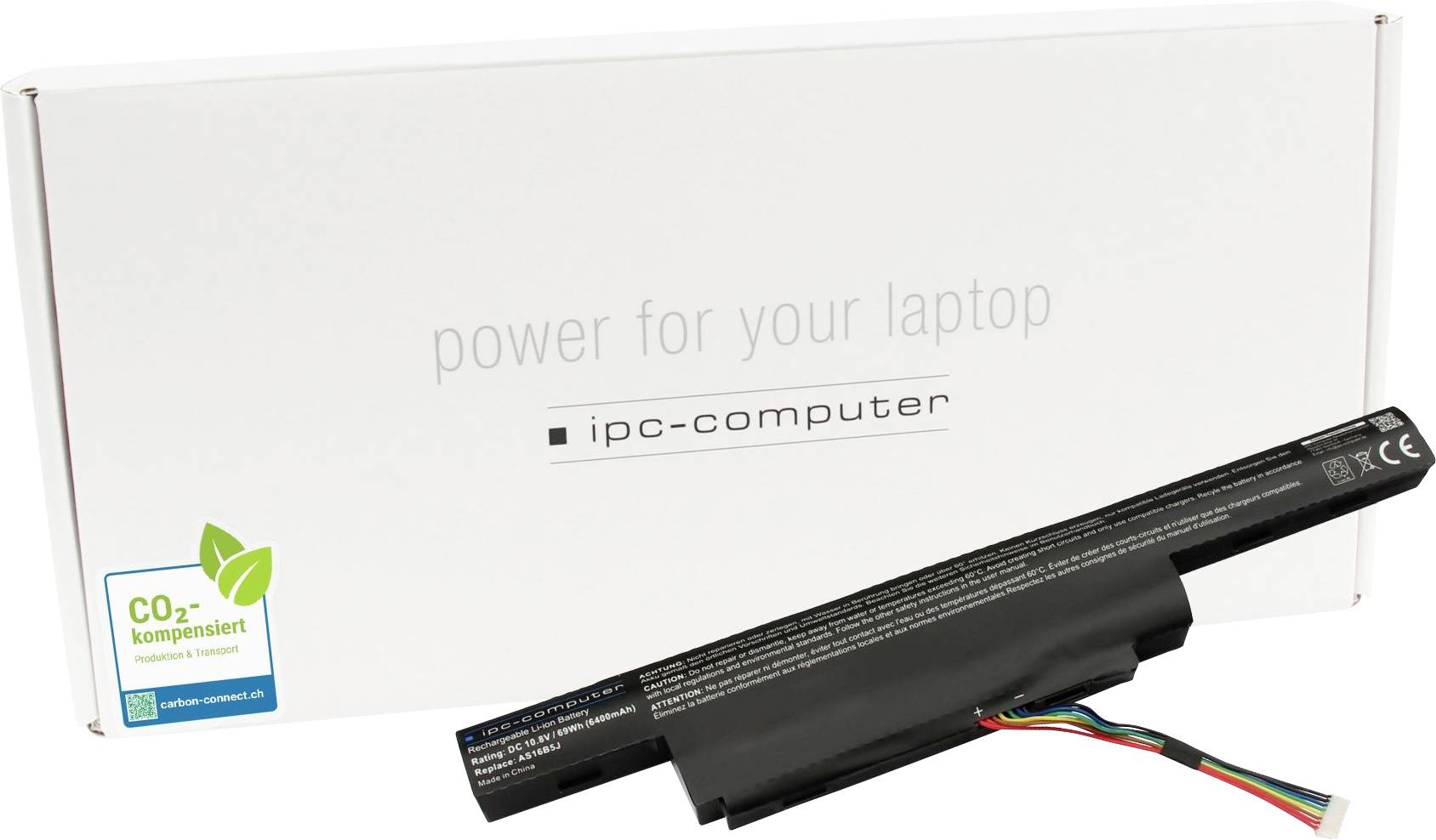 Ipc-computer Notebook-Akku Akku AS16B5J REPLACE 10.80V 6400 mAh