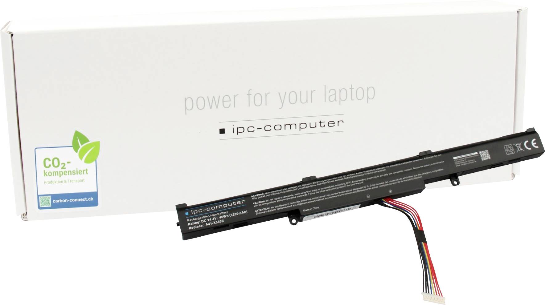 Ipc-computer Notebook-Akku Akku A41-X550E REPLACE 14.40V 3200 mAh