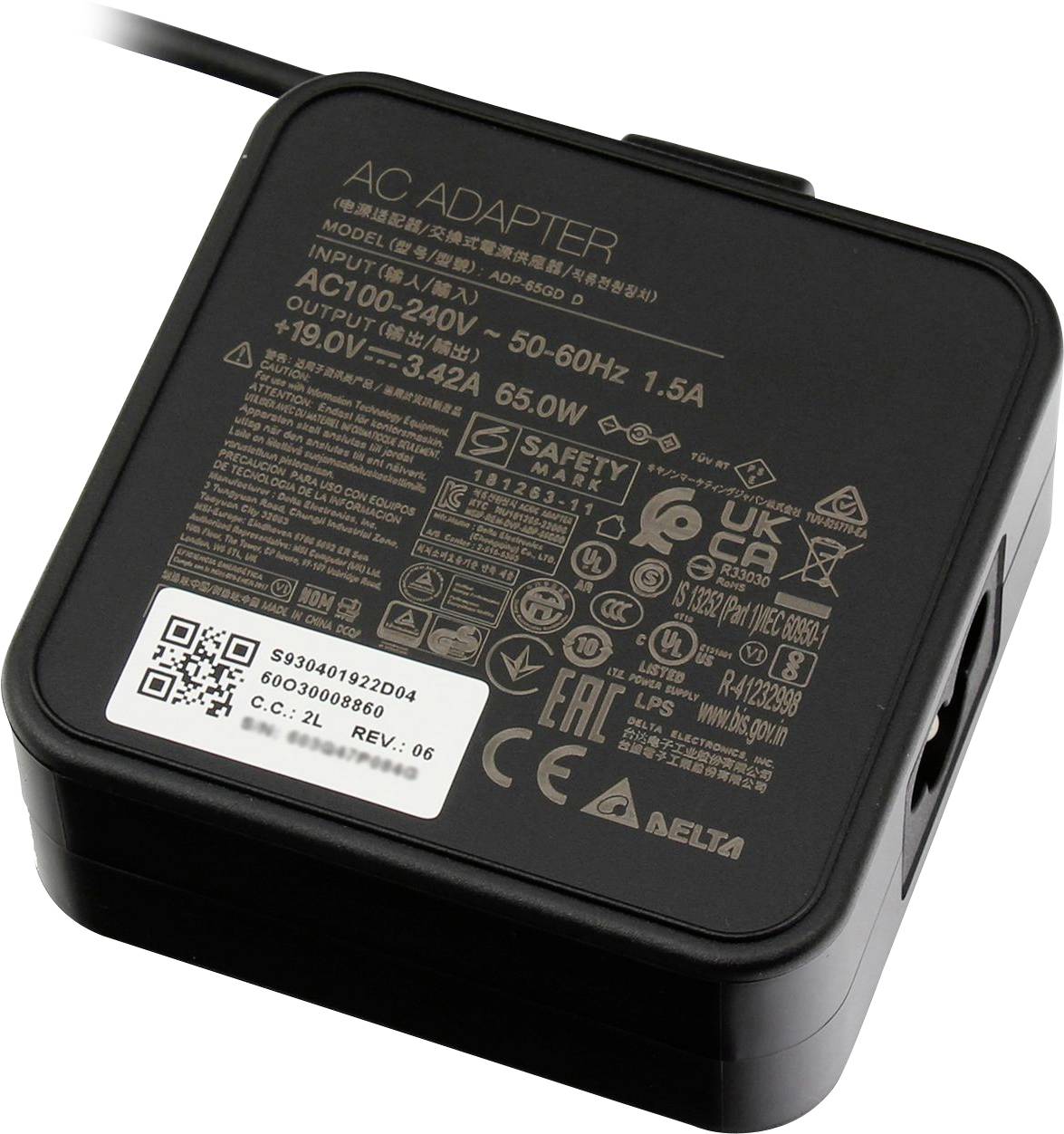 MSI Netzteil S93-0401921-D04 Notebook-Netzteil 65W 19V 3A