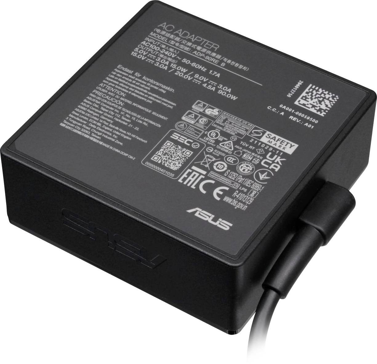 Asus Netzteil 0A001-00059500 Notebook-Netzteil 90W 20V 4A