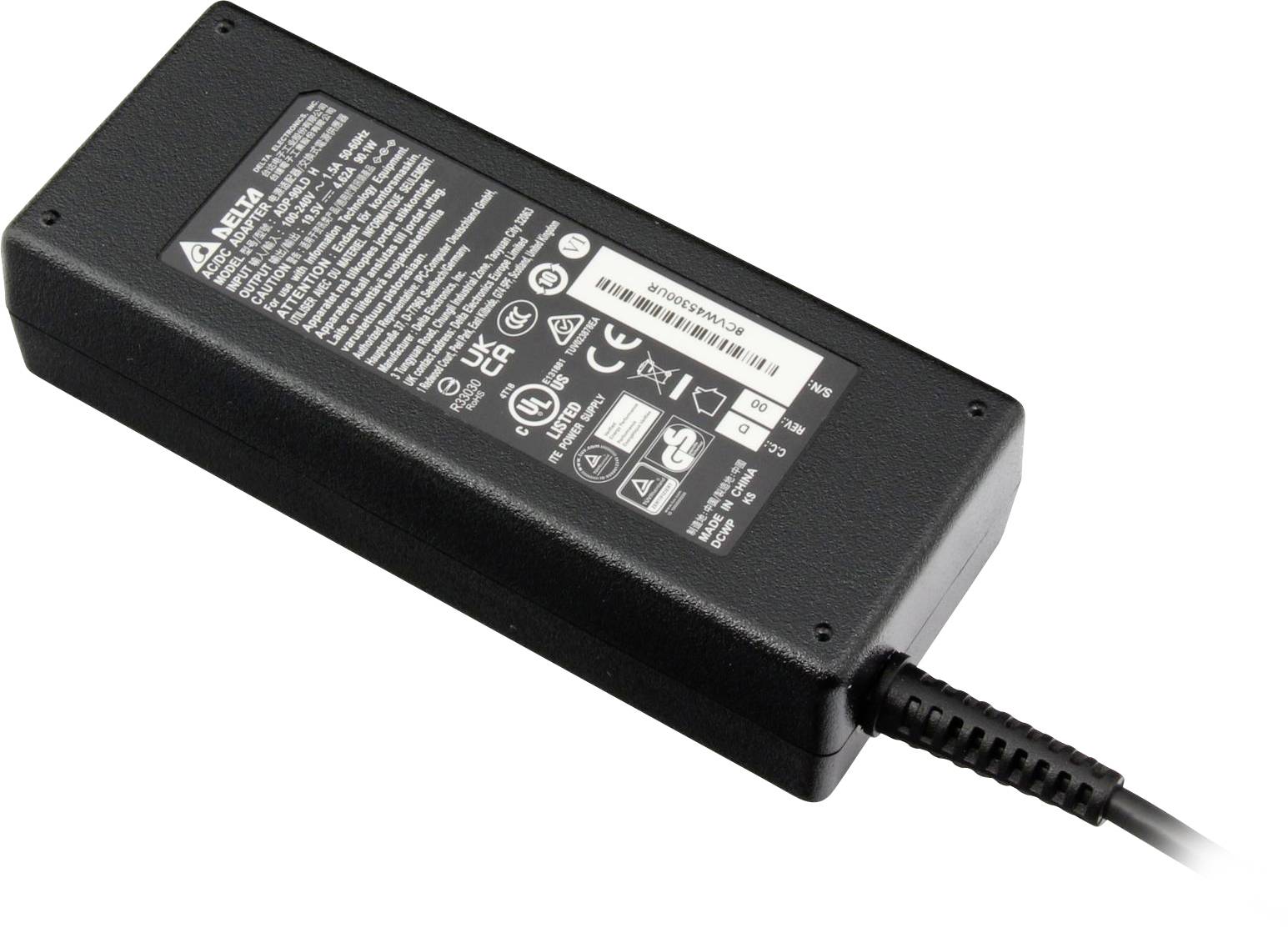 Delta Electronics Netzteil ADP-90LD H Notebook-Netzteil 90W 19V 4A