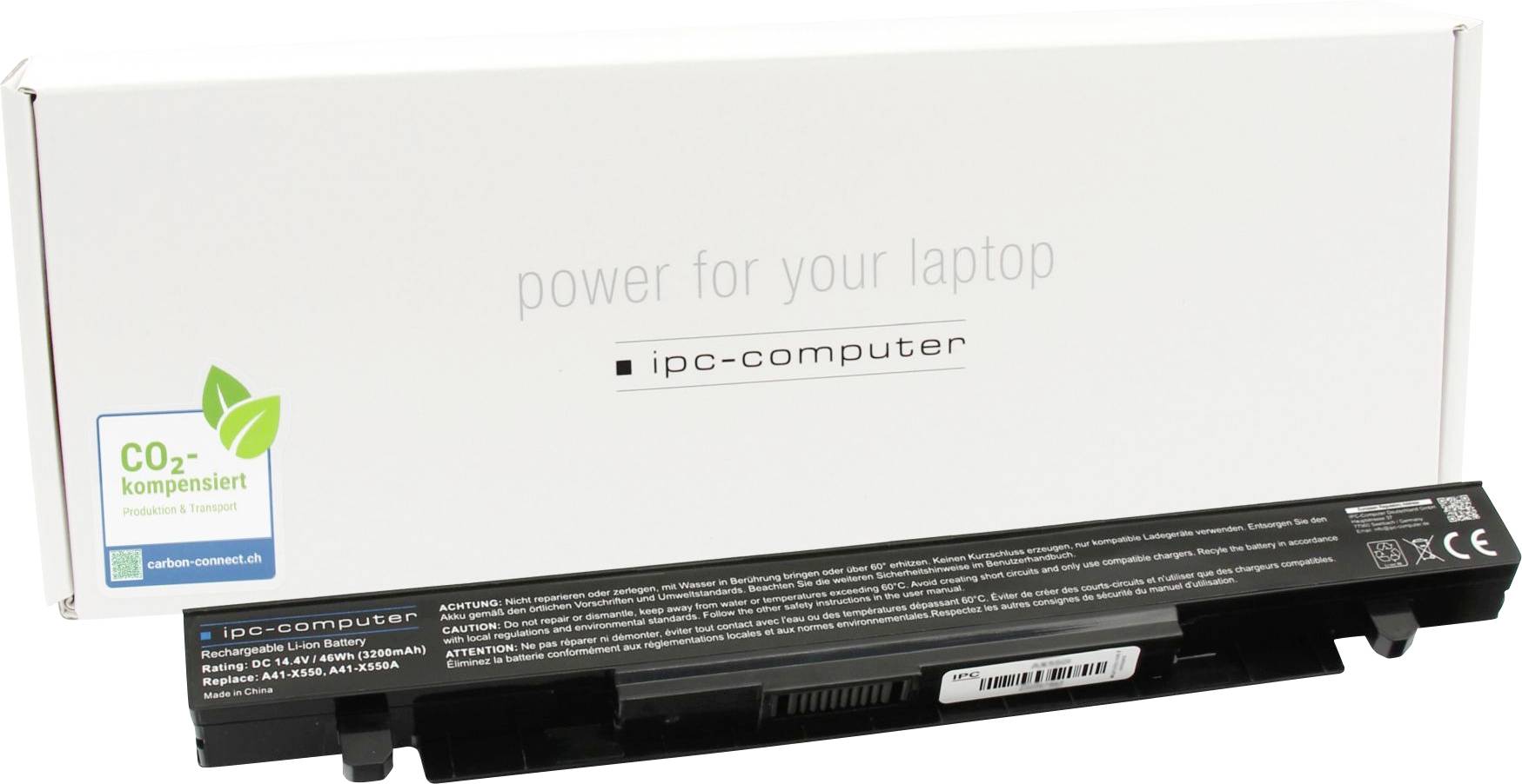 Ipc-computer Notebook-Akku Akku A41-X550A REPLACE 14.40V 3200 mAh