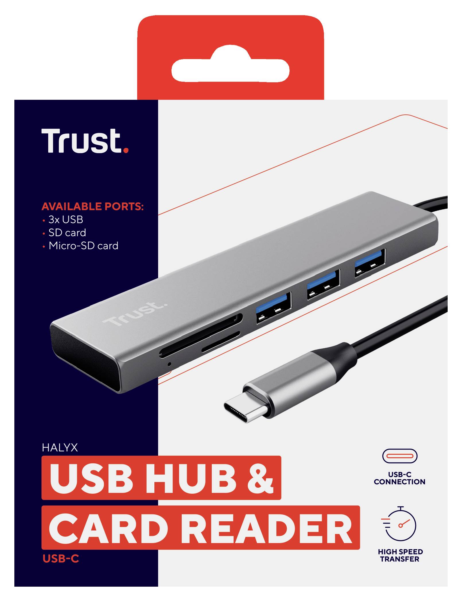 Trust USB-C HUB & Chipkartenleser