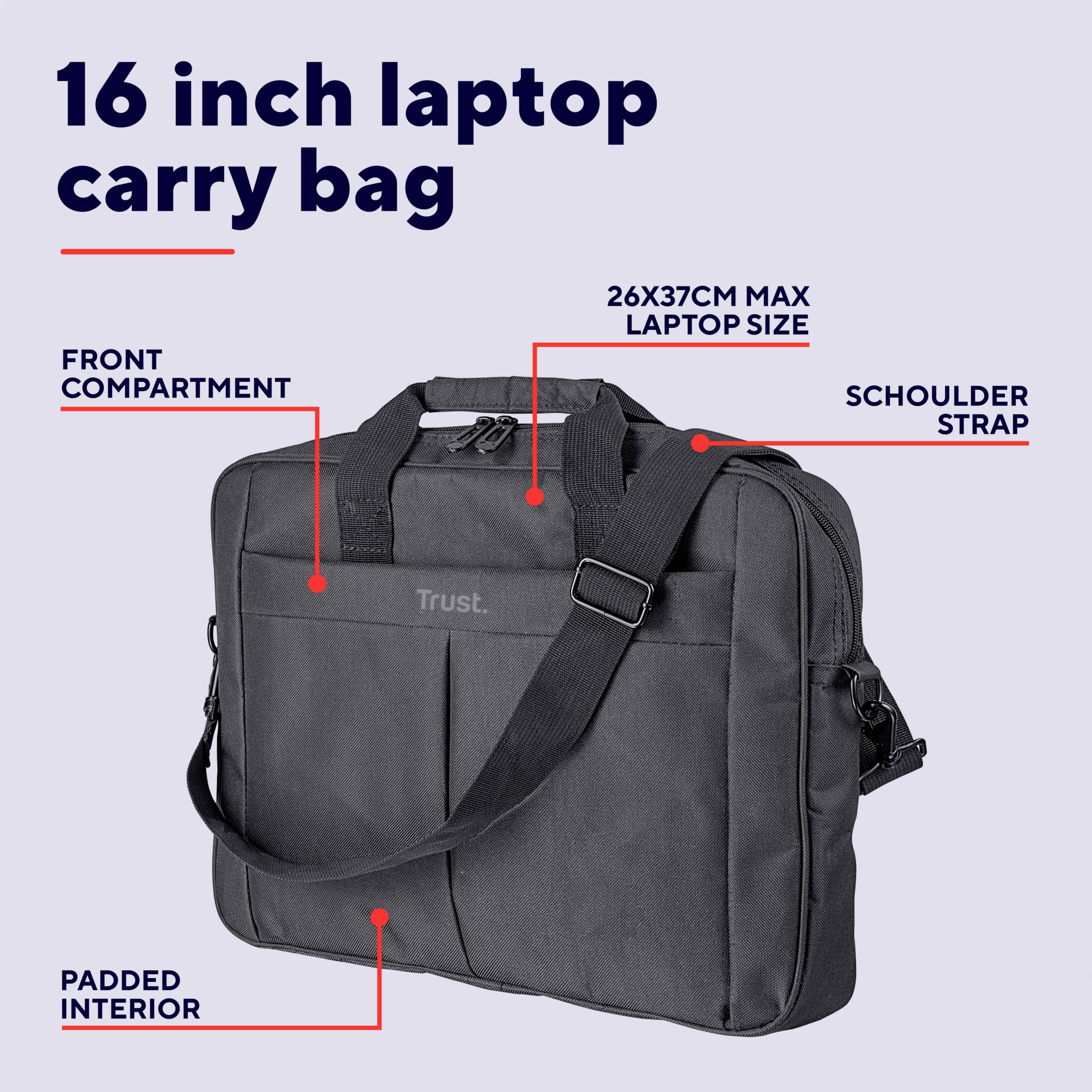 Trust Notebook Tasche Laptop Taschen Passend für maximal: 40,6cm (16")