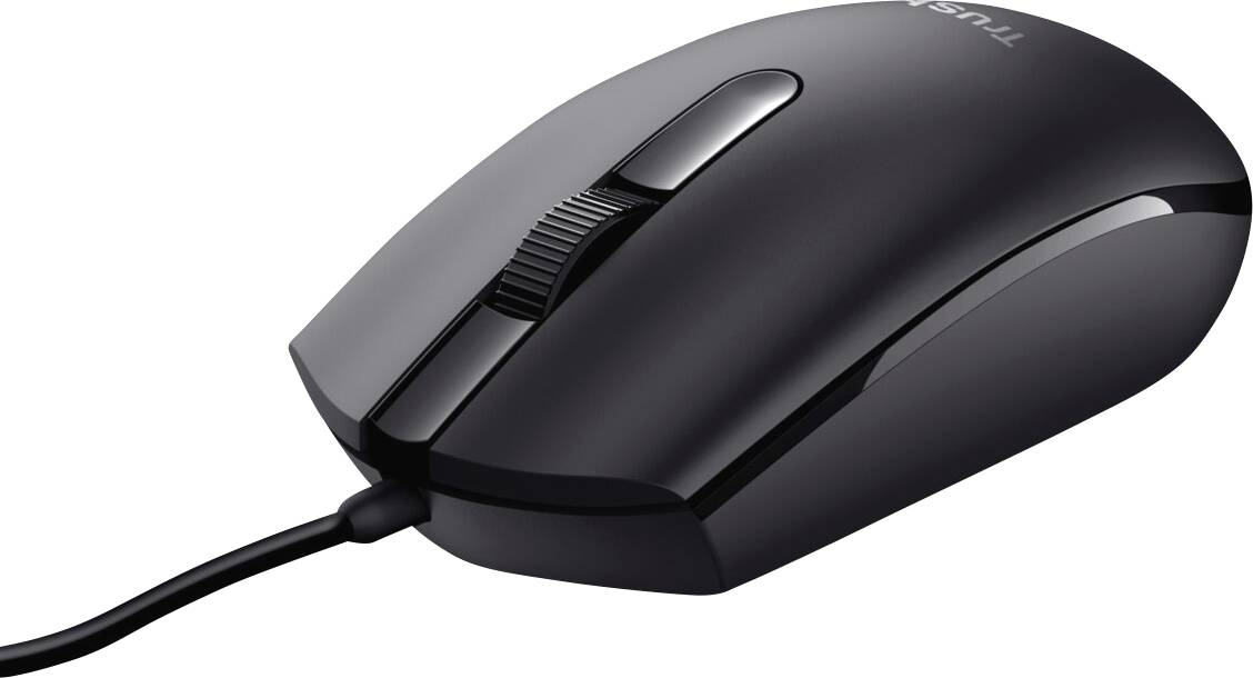 Trust Maus mit Kabel Maus 3 Tasten
